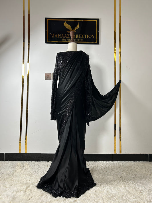 Black Silk Saree